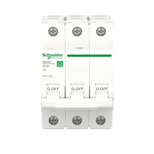 Автомат 6А, 3 полюса, уставка С, Resi9 R9F12306 Schneider Electric