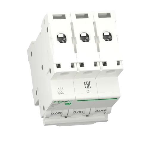 Автомат 6А, 3 полюса, уставка С, Resi9 R9F12306 Schneider Electric