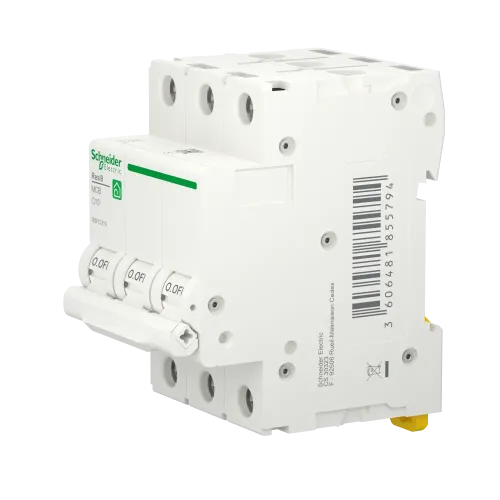 Автомат 10А, 3 полюса, уставка С, Resi9 R9F12310 Schneider Electric
