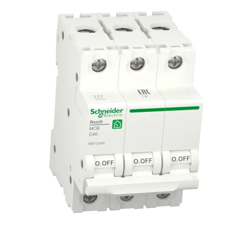 Автомат 40А, 3 полюса, уставка С, Resi9 R9F12340 Schneider Electric