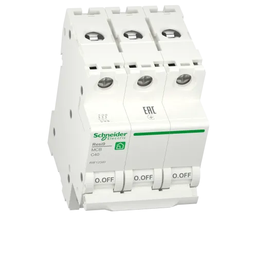 Автомат 40А, 3 полюса, уставка С, Resi9 R9F12340 Schneider Electric