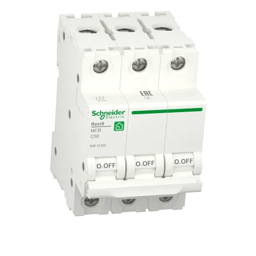 Автомат 50А, 3 полюса, уставка С, Resi9 R9F12350 Schneider Electric