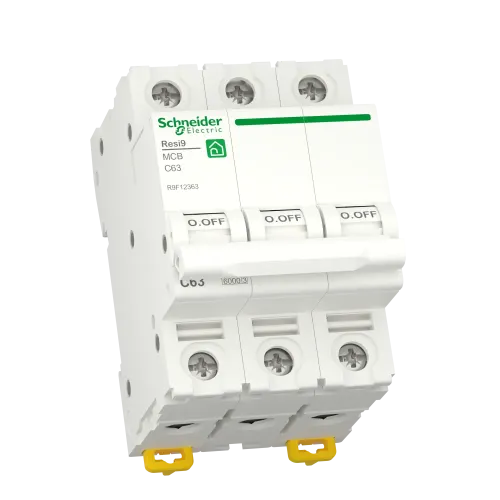 Автомат 63А, 3 полюса, уставка С, Resi9 R9F12363 Schneider Electric