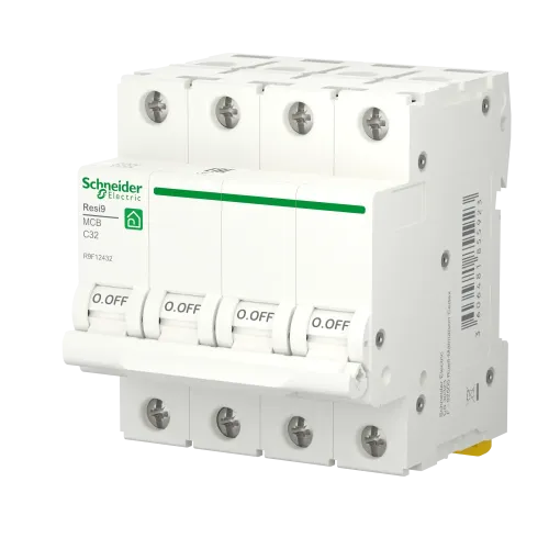 Автомат 32А, 4 полюса, уставка С, Resi9 R9F12432 Schneider Electric