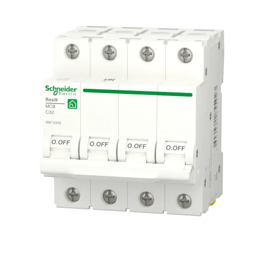 Автомат 32А, 4 полюса, уставка С, Resi9 R9F12432 Schneider Electric