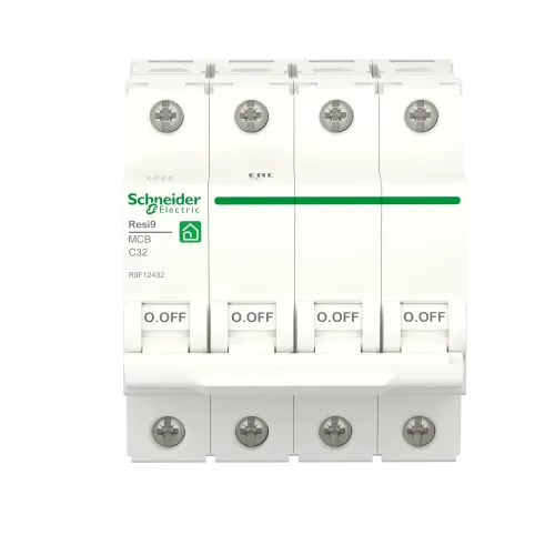 Автомат 32А, 4 полюса, уставка С, Resi9 R9F12432 Schneider Electric