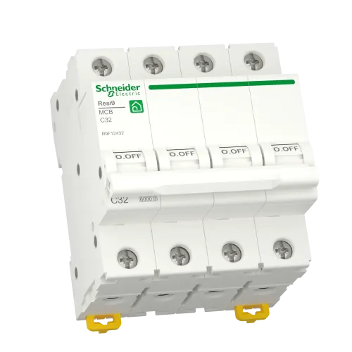 Автомат 32А, 4 полюса, уставка С, Resi9 R9F12432 Schneider Electric