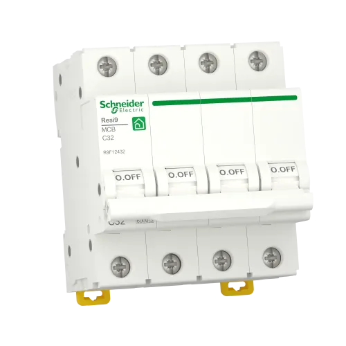 Автомат 32А, 4 полюса, уставка С, Resi9 R9F12432 Schneider Electric