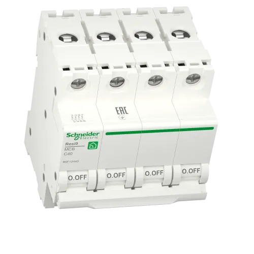 Автомат 40А, 4 полюса, уставка С, Resi9 R9F12440 Schneider Electric