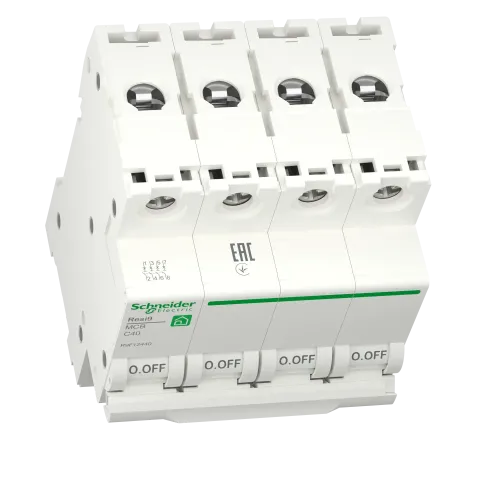 Автомат 40А, 4 полюса, уставка С, Resi9 R9F12440 Schneider Electric