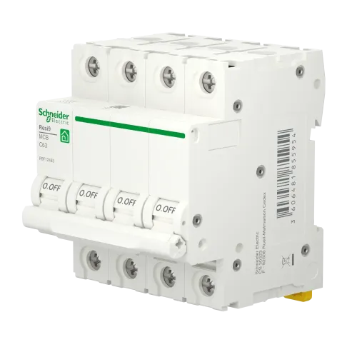 Автомат 63А, 4 полюса, уставка С, Resi9 R9F12463 Schneider Electric