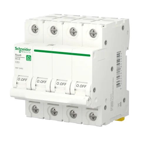 Автомат 63А, 4 полюса, уставка С, Resi9 R9F12463 Schneider Electric
