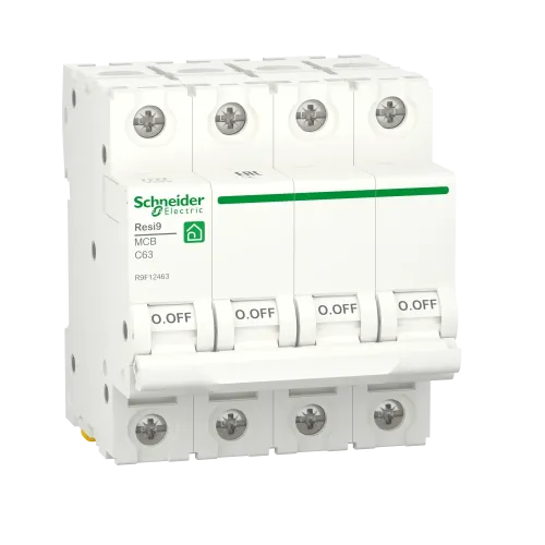 Автомат 63А, 4 полюса, уставка С, Resi9 R9F12463 Schneider Electric