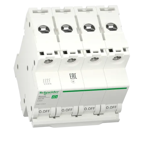 Автомат 63А, 4 полюса, уставка С, Resi9 R9F12463 Schneider Electric