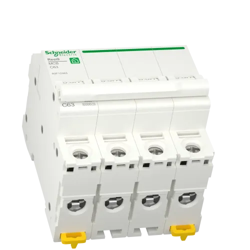 Автомат 63А, 4 полюса, уставка С, Resi9 R9F12463 Schneider Electric