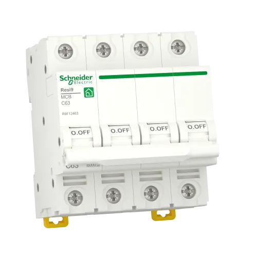 Автомат 63А, 4 полюса, уставка С, Resi9 R9F12463 Schneider Electric