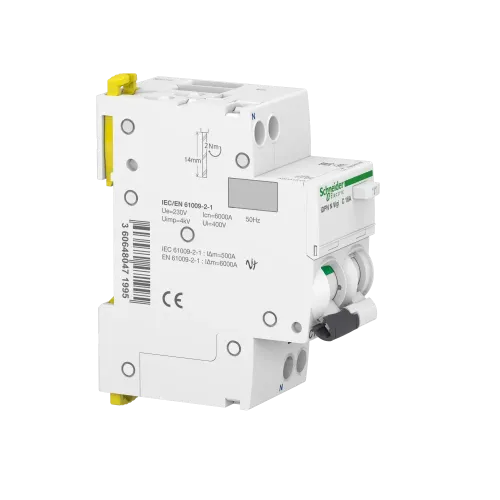 Дифференциальный автоматический выключатель Acti9, 16A, 30мА, A9D31616 Schneider