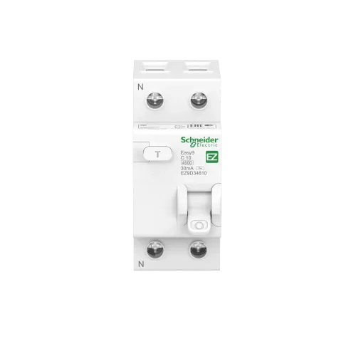 Дифавтомат 10 А, 30мА, тип С EZ9D34610 Schneider Easy9