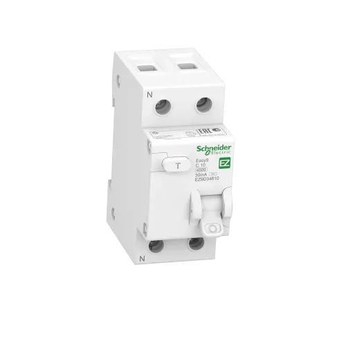 Дифавтомат 10 А, 30мА, тип С EZ9D34610 Schneider Easy9