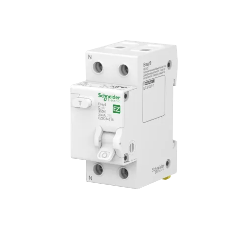 Дифавтомат 16 А, 30мА, тип С EZ9D34616 Schneider Easy9