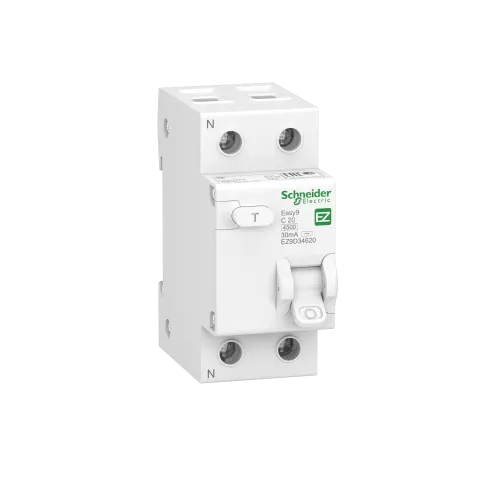 Дифавтомат 20 А, 30мА, тип С EZ9D34620 Schneider Easy9