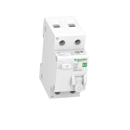 Дифавтомат 20 А, 30мА, тип С EZ9D34620 Schneider Easy9