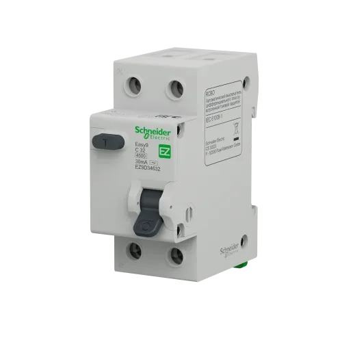 Дифавтомат 32 А, 30мА, тип С EZ9D34632 Schneider Easy9