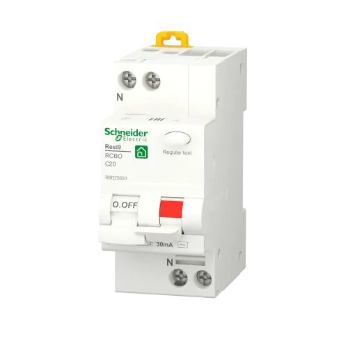 Дифавтомат 20А, 30 мА, уставка С, тип АС, Resi9 R9D25620 Schneider Electric