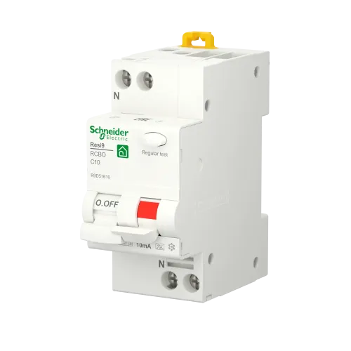 Дифавтомат 10А, 10 мА, уставка С, тип А, Resi9 R9D51610 Schneider Electric
