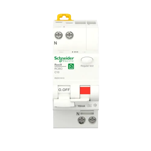 Дифавтомат 10А, 10 мА, уставка С, тип А, Resi9 R9D51610 Schneider Electric