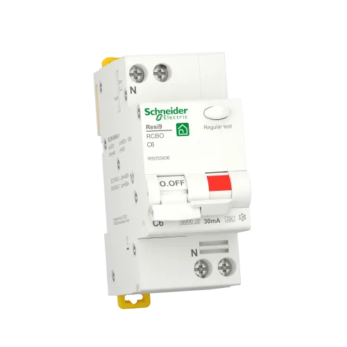 Дифавтомат 6А, 30 мА, уставка С, тип А, Resi9 R9D55606 Schneider Electric