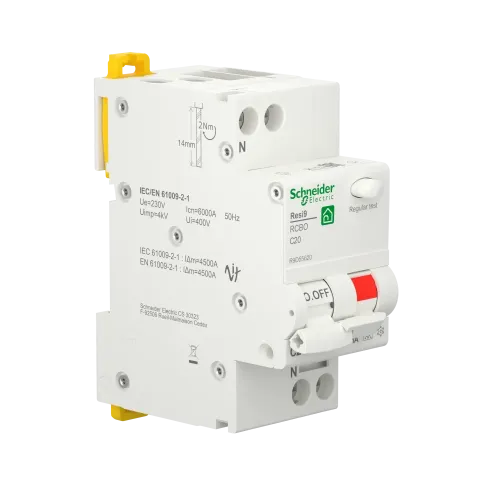 Дифавтомат 20А, 30 мА, уставка С, тип А, Resi9 R9D55620 Schneider Electric