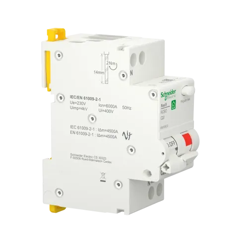 Дифавтомат 20А, 30 мА, уставка С, тип А, Resi9 R9D55620 Schneider Electric