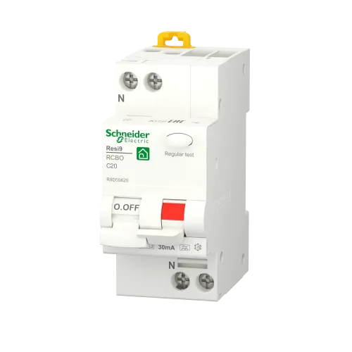 Дифавтомат 20А, 30 мА, уставка С, тип А, Resi9 R9D55620 Schneider Electric