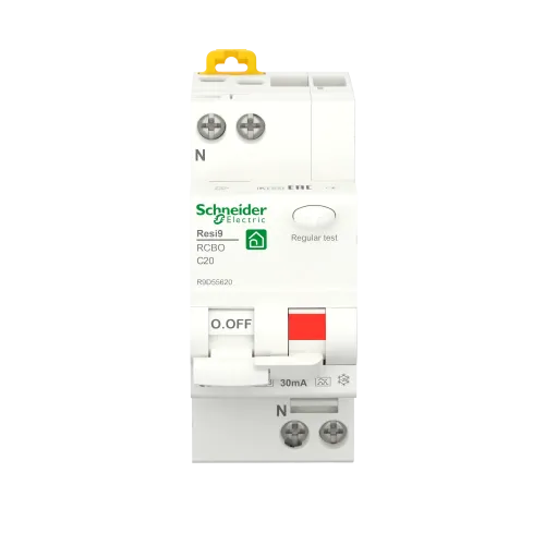 Дифавтомат 20А, 30 мА, уставка С, тип А, Resi9 R9D55620 Schneider Electric