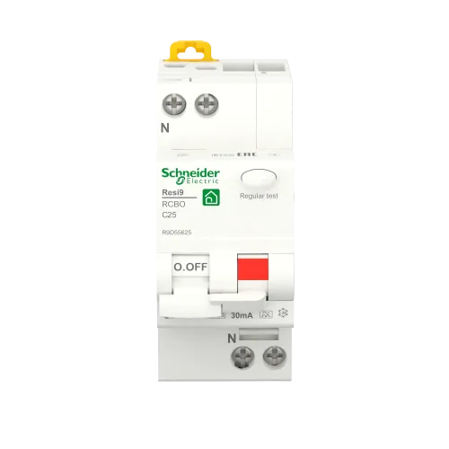 Дифавтомат 25А, 30 мА, уставка С, тип А, Resi9 R9D55625 Schneider Electric