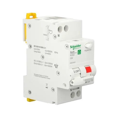 Дифавтомат 32А, 30 мА, уставка С, тип А, Resi9 R9D55632 Schneider Electric