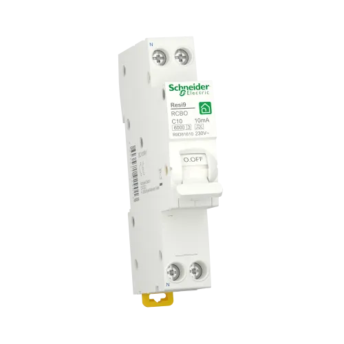 Компактный дифавтомат 10А, 10 мА, уставка С, тип А, Resi9 R9D81610 Schneider Electric