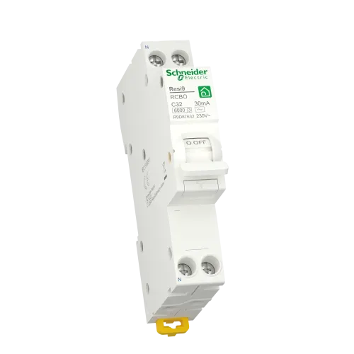 Одномодульный дифавтомат 32А, 30 мА, уставка С, тип АС, Resi9 R9D87632 Schneider Electric