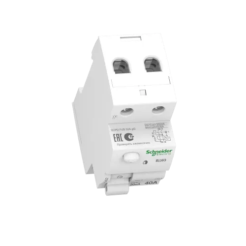 Дифференциальный выключатель (УЗО) 40A 30мА, 2 полюса, 11452 Schneider Electric