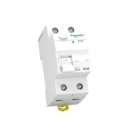 Дифференциальный выключатель (УЗО) 40A 30мА, 2 полюса, 11452 Schneider Electric