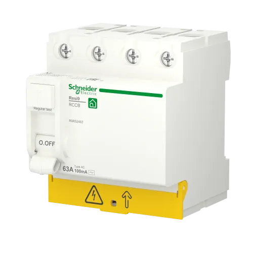 УЗО 63А, 100 мА, 4 полюса, Resi9 R9R52463 Schneider Electric