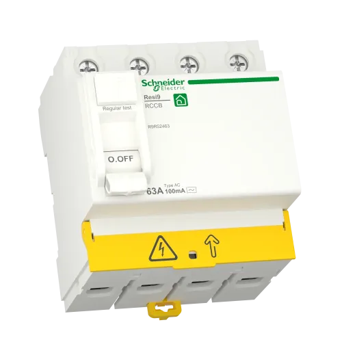 УЗО 63А, 100 мА, 4 полюса, Resi9 R9R52463 Schneider Electric