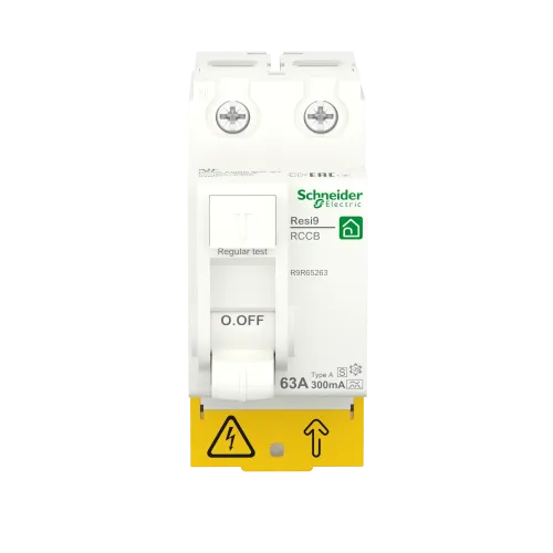 УЗО 63А, 300 мА селективное, 2 полюса, Resi9 R9R65263 Schneider Electric