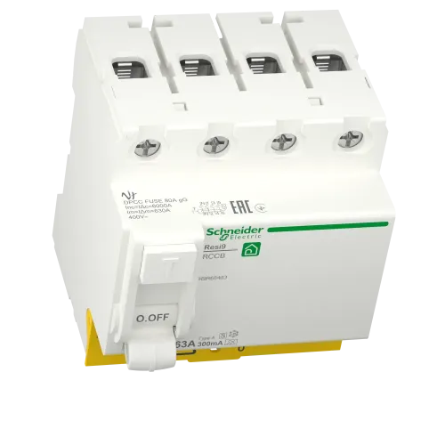 УЗО 63А, 300 мА селективное, 4 полюса, Resi9 R9R65463 Schneider Electric