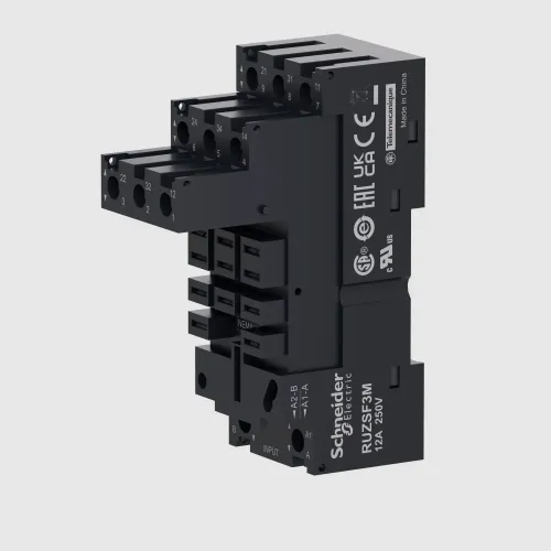 Розетка Harmony для реле RUMF2/RUMF3, 12A, винтовые клеммы, раздельный контакт RUZSF3M