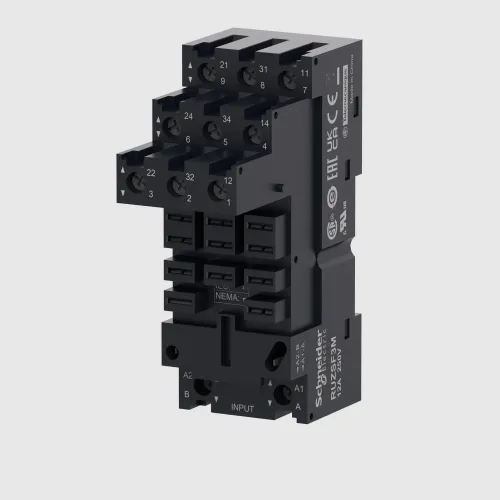 Розетка Harmony для реле RUMF2/RUMF3, 12A, винтовые клеммы, раздельный контакт RUZSF3M