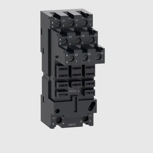 Розетка Harmony для реле RUMF2/RUMF3, 12A, винтовые клеммы, раздельный контакт RUZSF3M