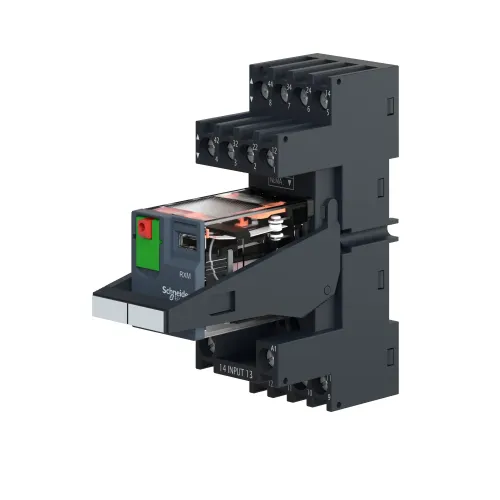 Реле электромеханическое миниатюрное, 2CO, LED, 24В RXM2AB2B7PVM