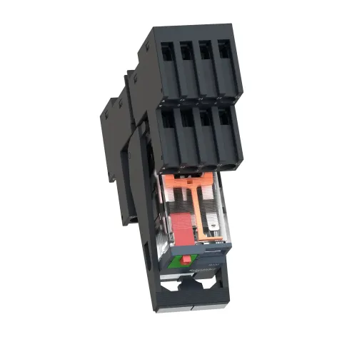 Реле электромеханическое миниатюрное, 2CO, LED, 24В RXM2AB2B7PVM